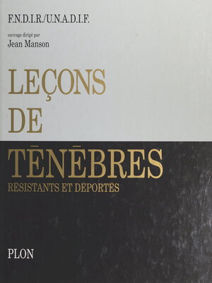 cover image of Leçons de ténèbres